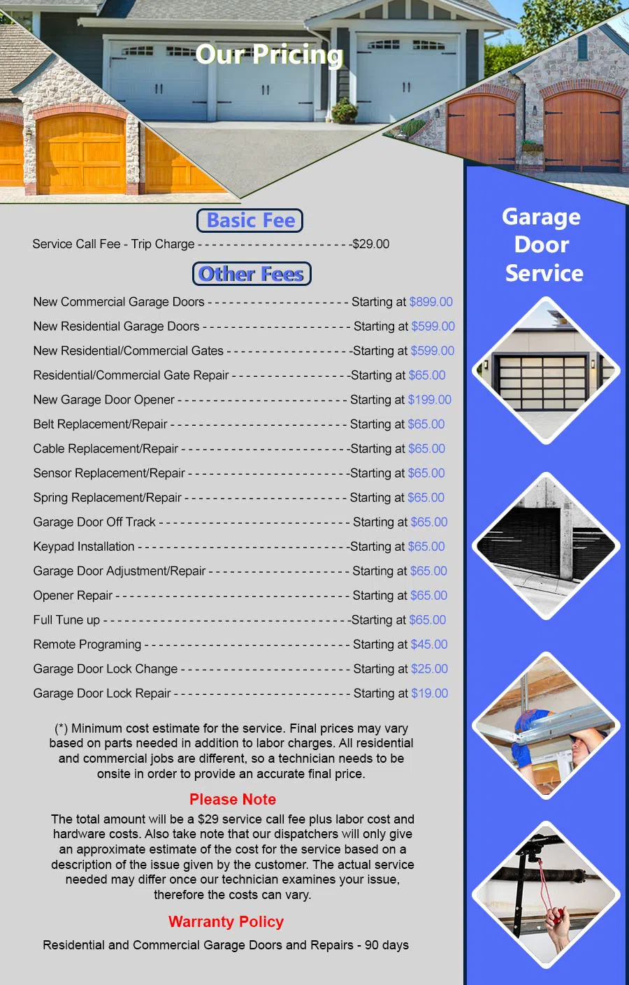 Metro Garage Door Service El Sobrante, CA 510-455-4141
